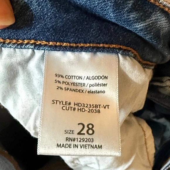 Stylish Light Blue Flare Jeans - Picture 4 of 4